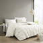 Édredon 3 pièces blanc - broderie élastique très grand / très grand-119384238