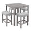 Industrial Style 5 Piece Dining Table and Chairs Set, Ideal for Living Room, Dining Room and Game Room, 4 Chairs with 1 Table for Dining Room-129760046-129760049-129760050