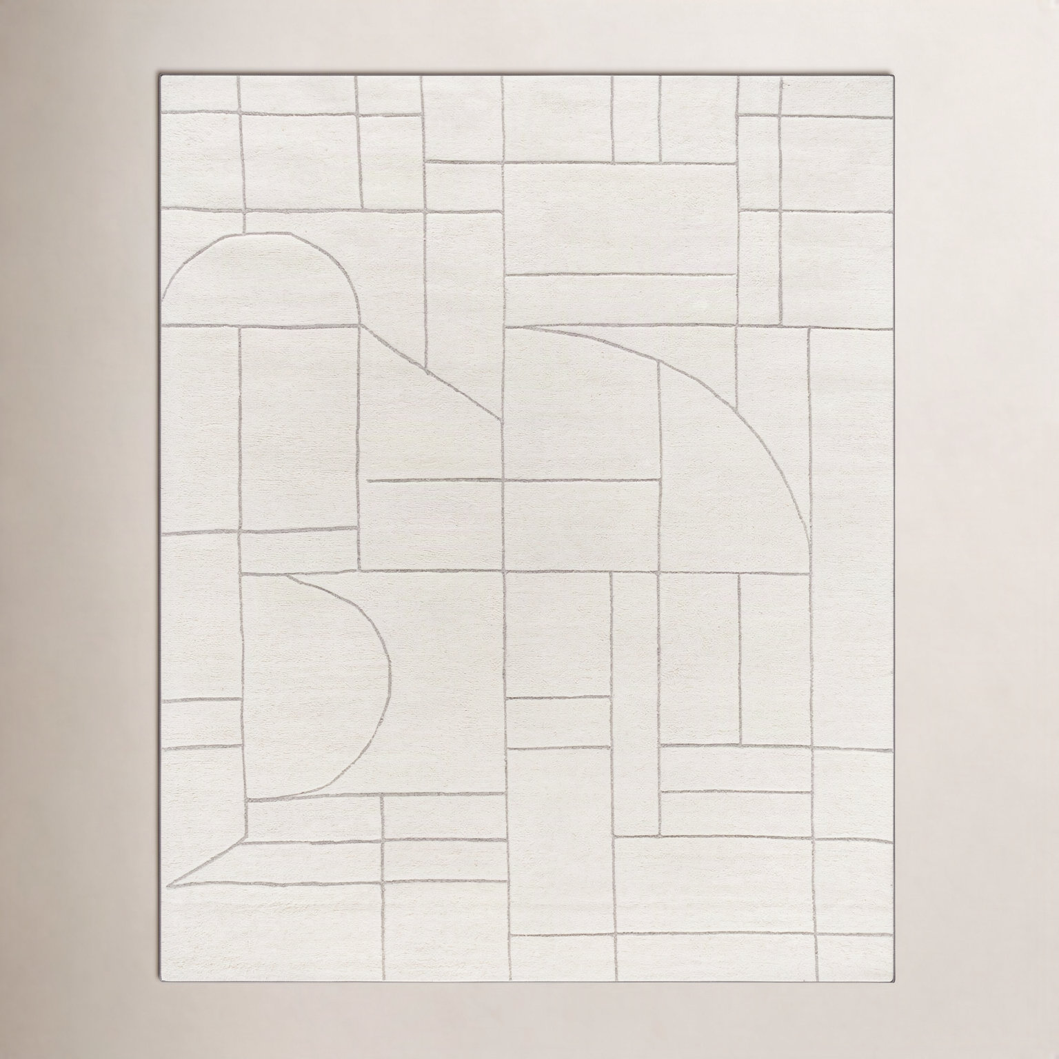 Lorette Hand-Tufted Geometric Rug, Rectangle 9' x 12'