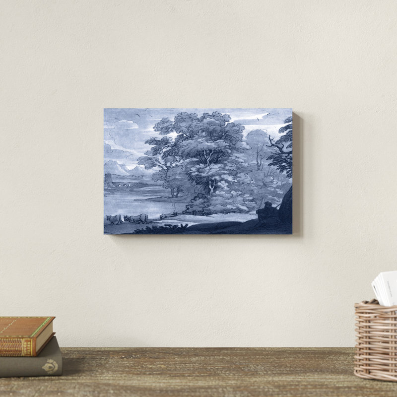 «Pastoral Toile II», peinture sur toile, H 8 po x l 12 po
