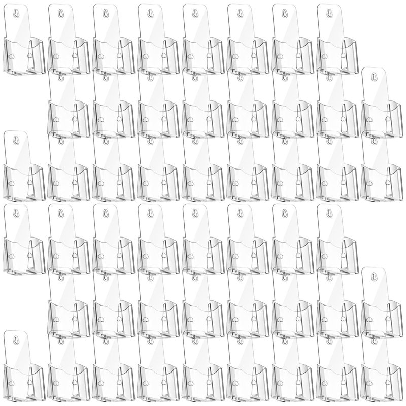 Acrylic Brochure Holder Set 20 Pack Clear Display
