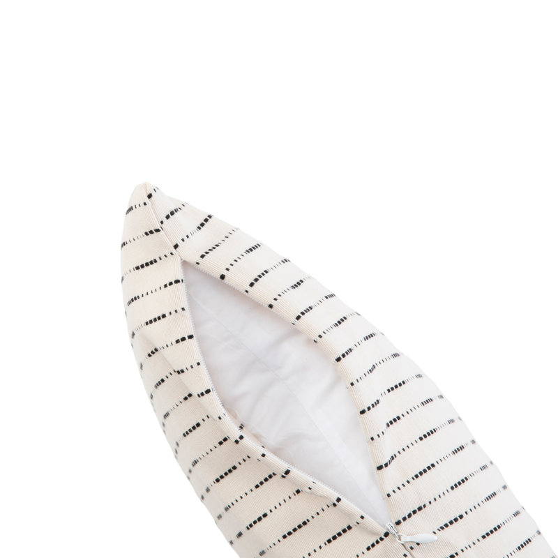 Trinity Pillow Sham Striped Pillow Sham, Euro, White