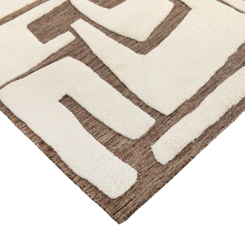 Moroccan Wool Rug - 8' x 10', Brown