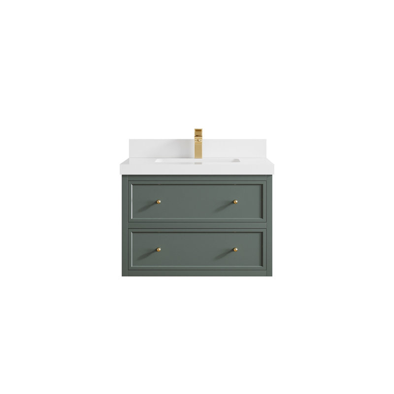 Meuble-lavabo simple flottant 30 po Roswell