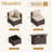 8-Piece Patio Furniture Set with Propane Gas Fire Pit Table-576908597-599686395