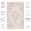 Arizona Manor Machine Washable Non-Slip Area Rug In Beige & Gold-2055843329