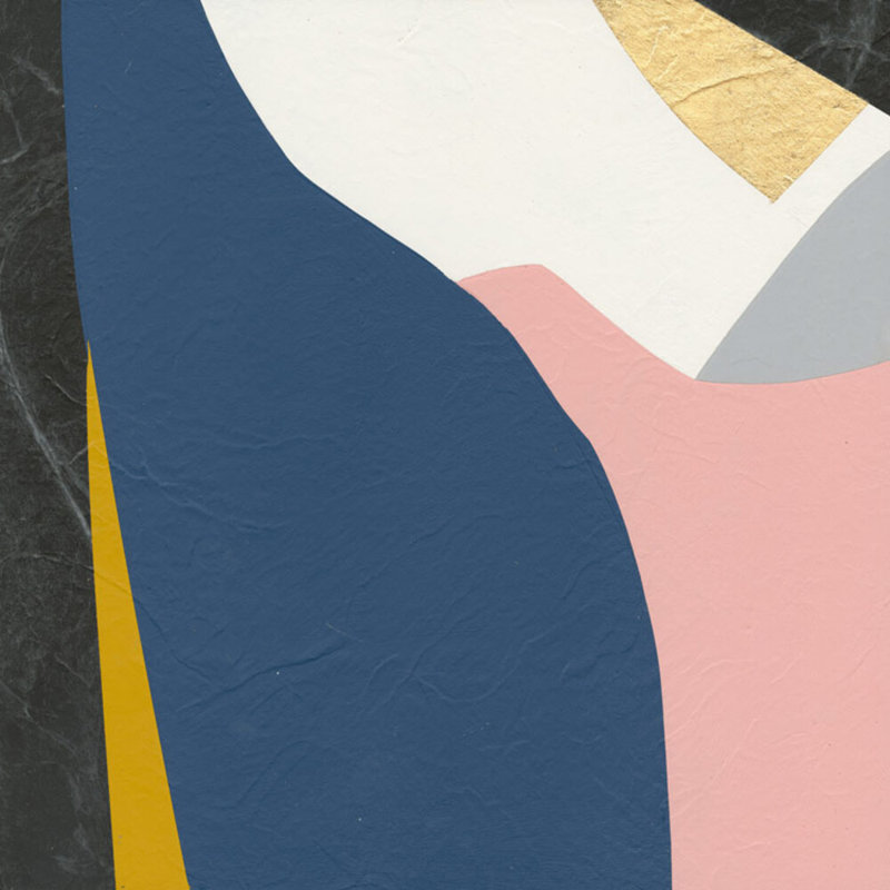 Mode # 2 par Kyle Goderwis - reproduction d'un seul cadre, H 42 po x l 42 po, Cadre blanc