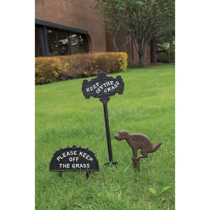 Enseigne de jardin sans chien Livi