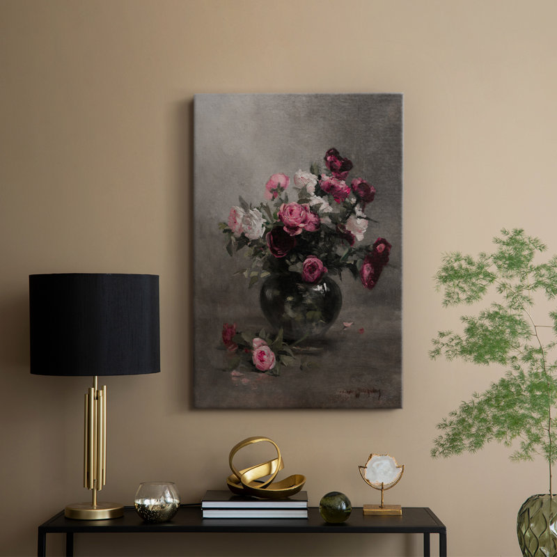 Imprimé floral rétro CCLVII - galerie Cavas sur mesure, H 18 po x l 12 po