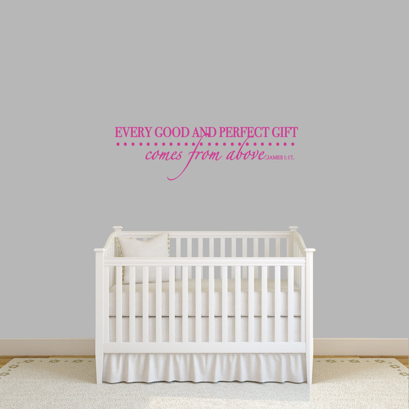 Jobe Text & Numbers Wall Decal, Hot Pink