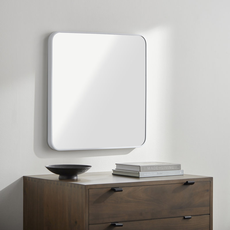 Miroir pleine longueur Destefano Essence, Blanc, 24 po x 24 po