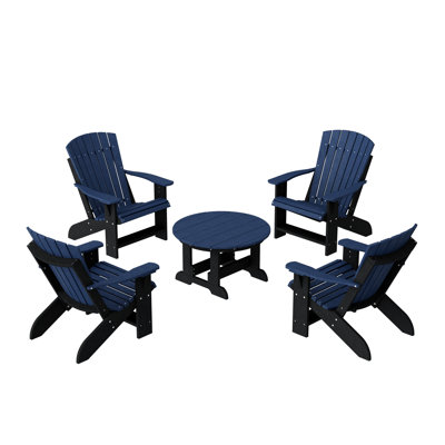 Ensemble de conversation de chaise Adirondack 5 pièces Heritage