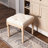 Square Upholstered Rustic Ottoman Bench