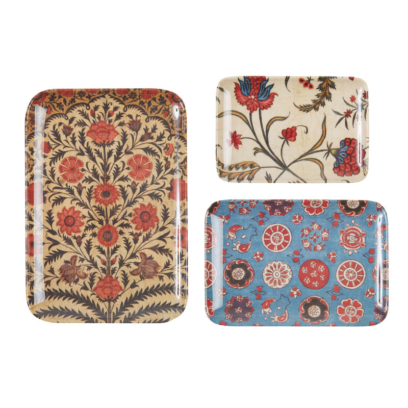 Red Barrel Studio Kalamkari Melamine Tray