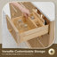 Meuble-lavabo double 60 po en chêne naturel Noe-65481822