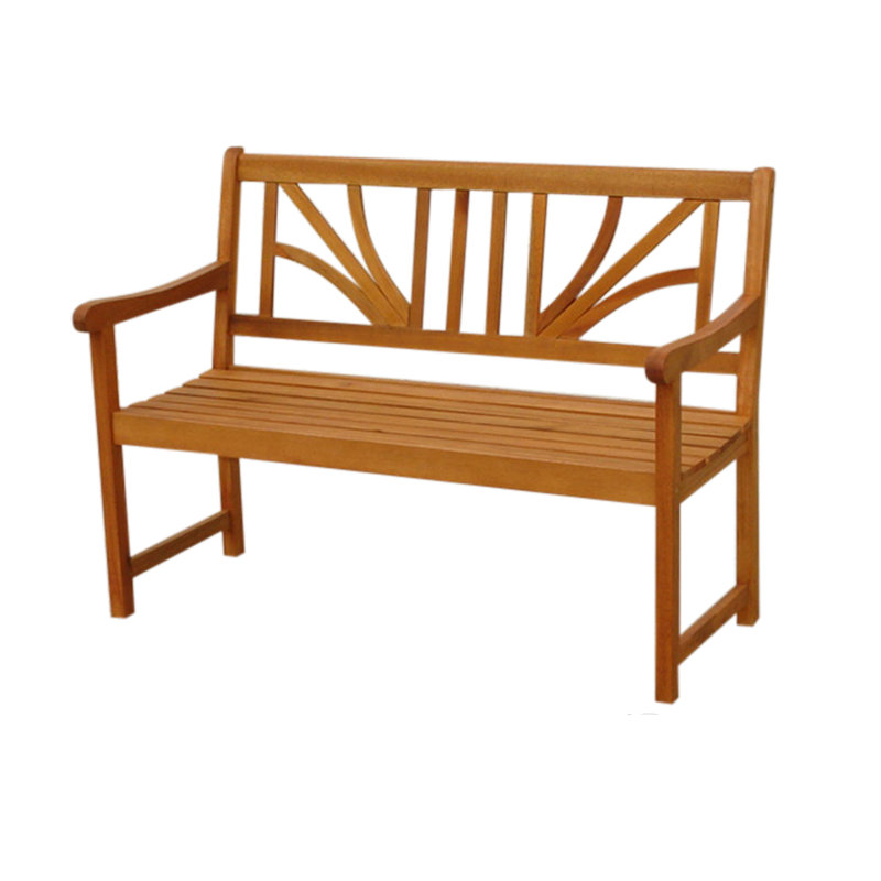 Adish Wooden Bench, 88cm H x 120cm W x 61cm D