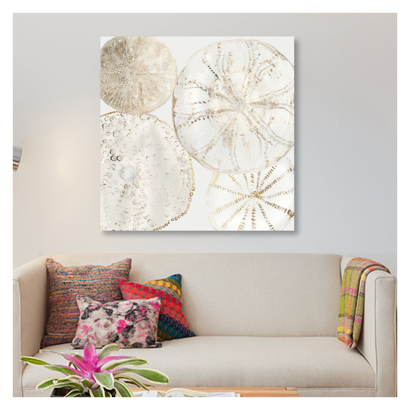 «Sea Patterns II», impression sur toile, H 26 po x l 26 po x P 1,5 po, Pas de tapis, Toile tendue