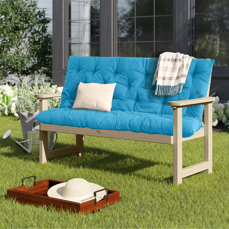 Coussins de siège de remplacement pour balancelle, coussins de banc 2-3 places pour mobilier d'extérieur avec dossier