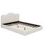 Grand lit plateforme tapissier en velours avec tête de lit, lit plateforme bas, aucun sommier tapissier requis-2116929019