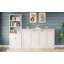 Lit escamotable horizontal simple avec 1 tablette de rangement latérale, lit escamotable, armoire pliante, meuble peu encombrant pour chambre d'amis polyvalente, bureau personnel