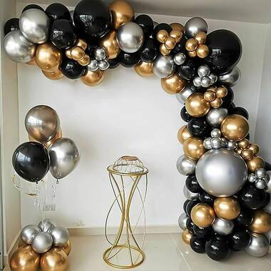 Birthday Balloon Bundle (Silver, Black & White) – TheBalloonKitStore
