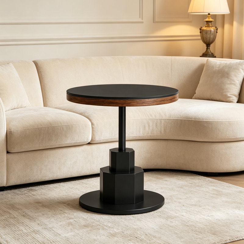 Coffee Table, 21.65" H x 19.68" W x 19.68" D, Black