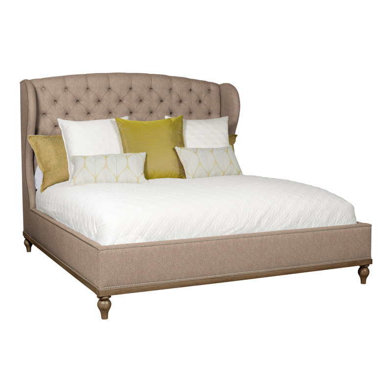 Emma King Bed, Hampton, Navada Mushroom, Yes
