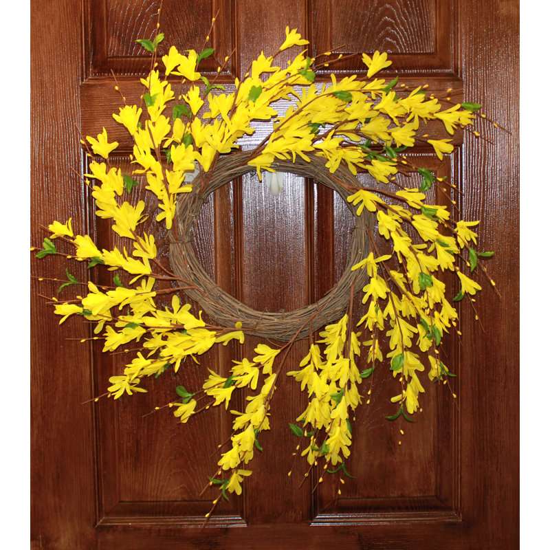 Couronne 22 po Forsythia artificielle