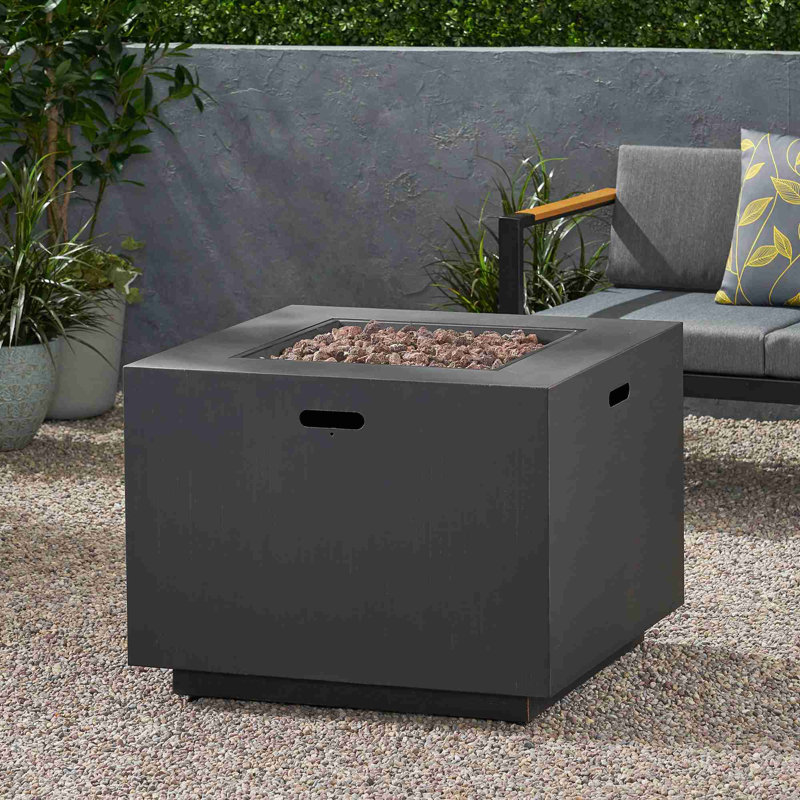 Modern 50,000 BTU Square Propane Fire Pit