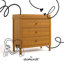 Commode 3 tiroirs avec plateau à langer amovible Rio-121672542