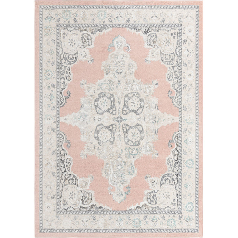 Tapis traditionnel couleur ivoire Troayurgh1, Rectangle 10 pi x 14 pi
