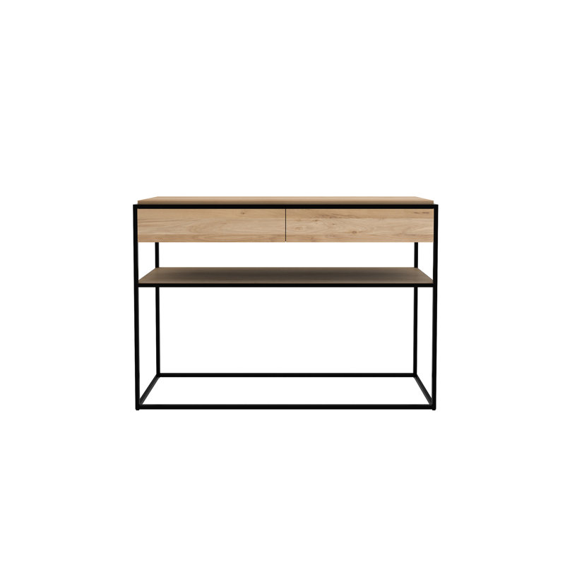 Monolit 48'' W Solid Wood Console Table, Natural