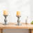 2-Pack Pillar Candle Holders For 3-Inch Candles, Iron Metal Candlesticks With Heavy Base For Stability, Decorative Centerpiece For Wedding, Home, Party, And Spa Decor-465379974