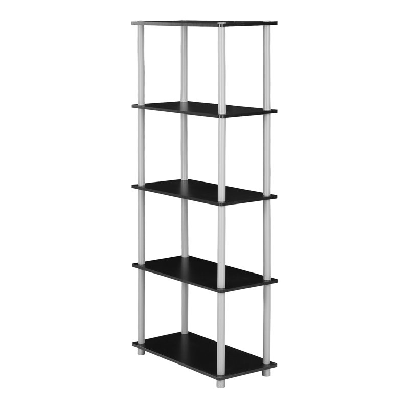 Maxine 59.9cm W Manufactured Wood Shelving Unit, Black/Grey