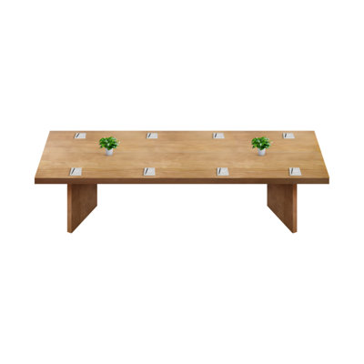 Table de conférence en bois massif de couleur moderne de style moderne