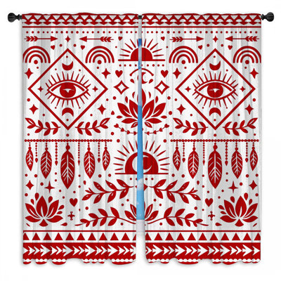 Rideaux de fenêtre Red Bohemian