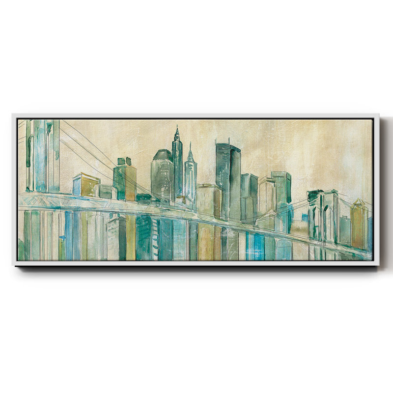 New York City - toile encadrée, H 8 po x l 20 po