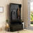 3-In-1 Entryway Hall Tree With Storage Bench, Coat Rack With Four Hooks And Shoe Storage-2097479844