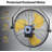 20 in, 3-Speed Black Indoor Industrial Wall Mount Fan with 180° adjustable tilt for Warehouse/Workshop/Garage.