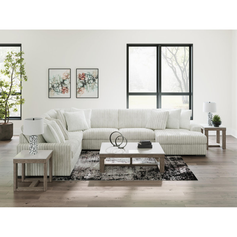 Canapé modulaire 5 pièces avec méridienne Stupendous, Left Hand Facing, 41" H x 172" W x 135" D