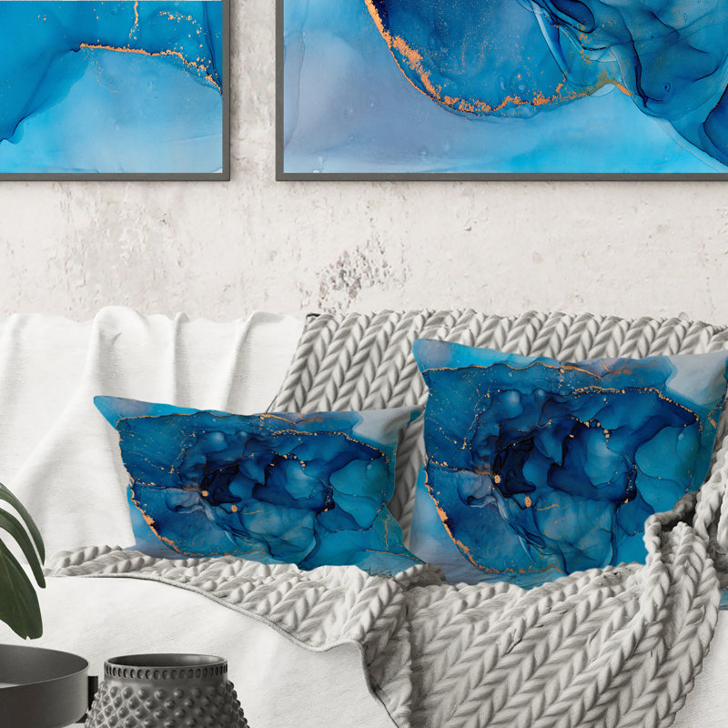 Coussin 12 "x 20" Blue Luxury
