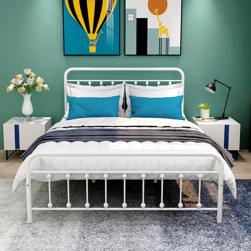 Rangement pour lit plateforme / grand lit plateforme en métal de style victorien