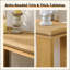 Console 63 po avec tablette de rangement - table de ferme rustique avec garniture perlée, table d'entrée étroite à 2 niveaux pour le couloir, le vestibule ou derrière le canapé