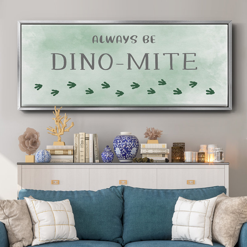 Dinomite - toile encadrée, H 20 po x l 50 po