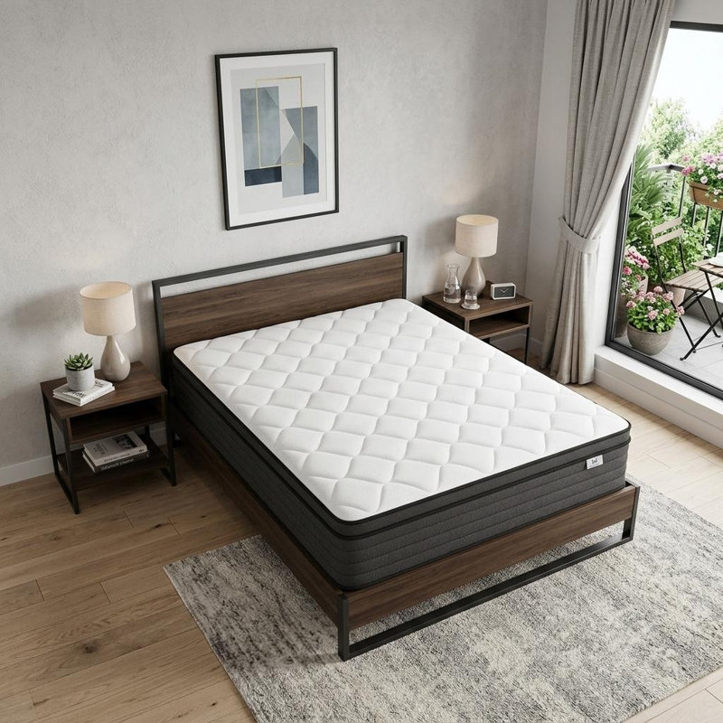 Grand matelas hybride en mousse 12 po