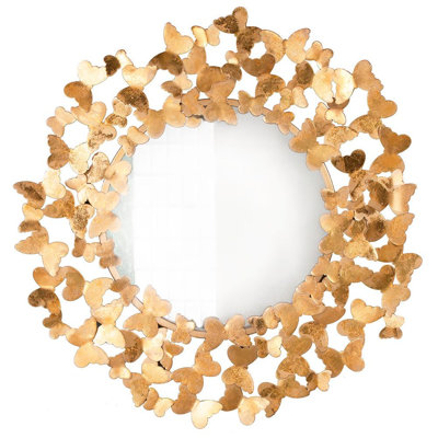 Aureo Metal Circle Wall Mirror