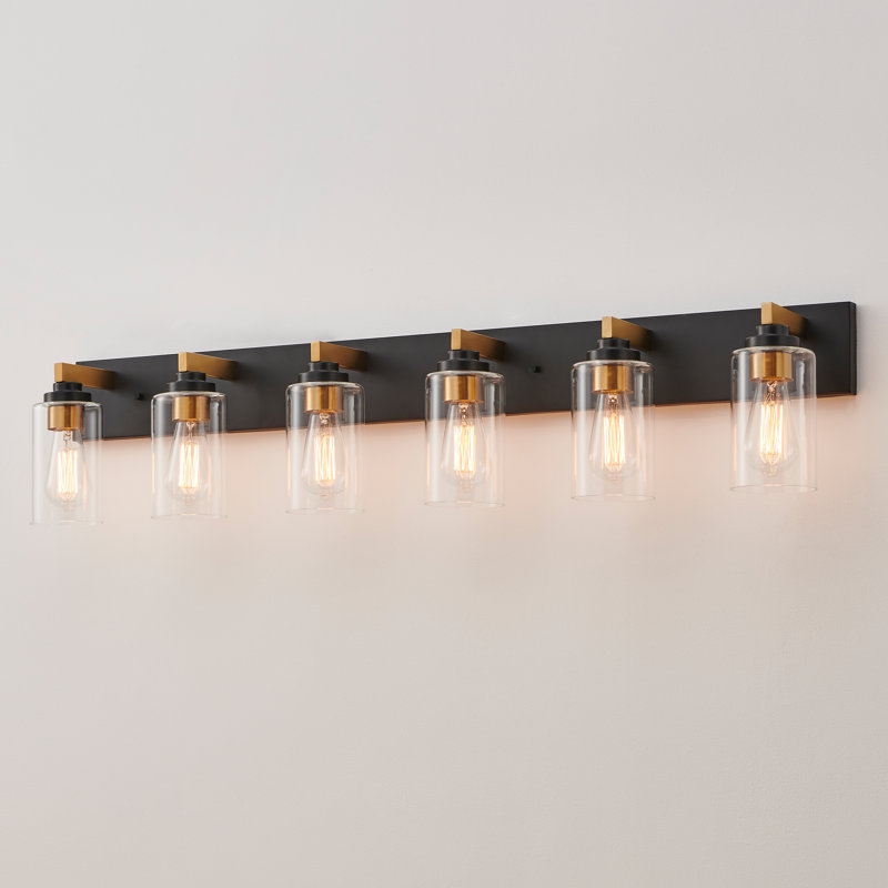 Imko Vanity Light, 6 lights, Black/Gold