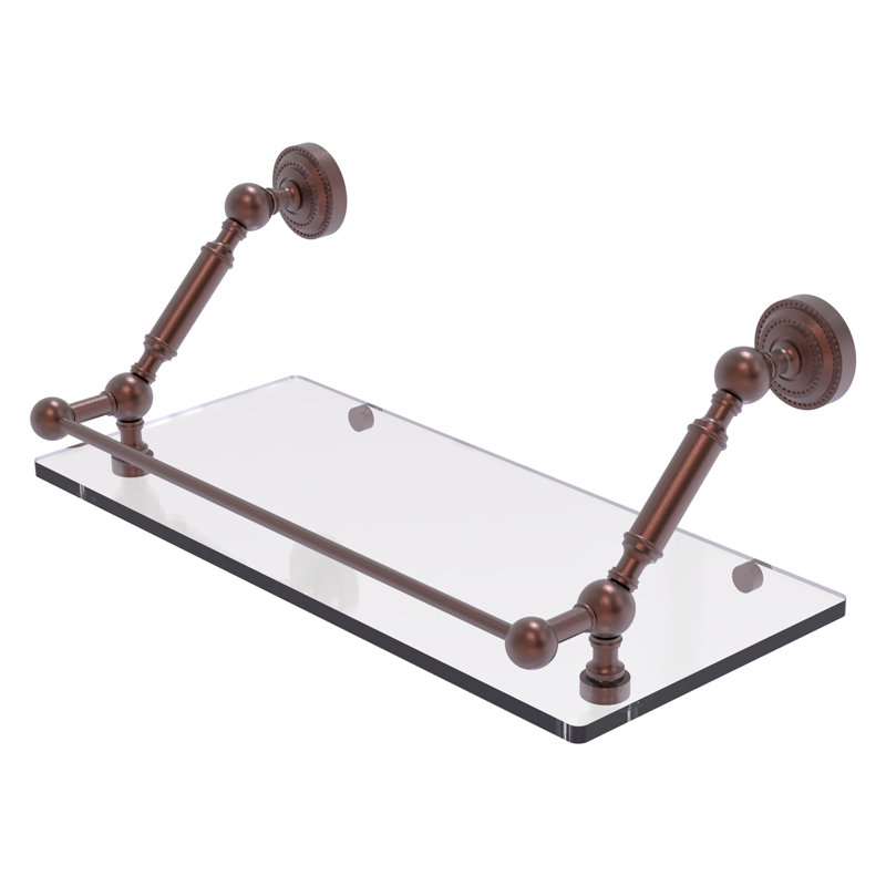 Marchmont Bracket Shelf, Antique Copper, 7.3" H x 18" W x 8.6" D
