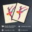 Ballerina Arabesque Pose Bright Design Wall Art Print