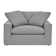 Kaniylah Modern 51.5" Wide Upholstered Chair and a Half with Cushions in Polyester Blend and Wood